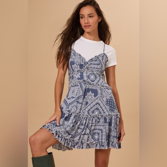 New with tags Altar’d state navie bandana dress